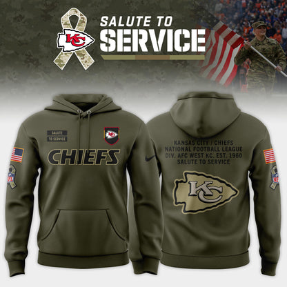 Kansas City Chiefs 2025 Salute to Service Limited Combo Hoodie