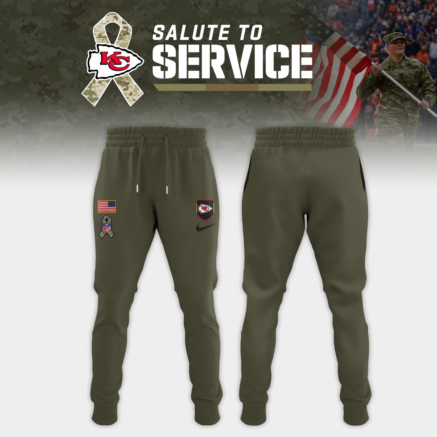 Kansas City Chiefs 2025 Salute to Service Limited Combo Hoodie