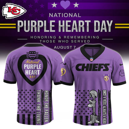 KC Purple Heart Day Jersey Limited Edition