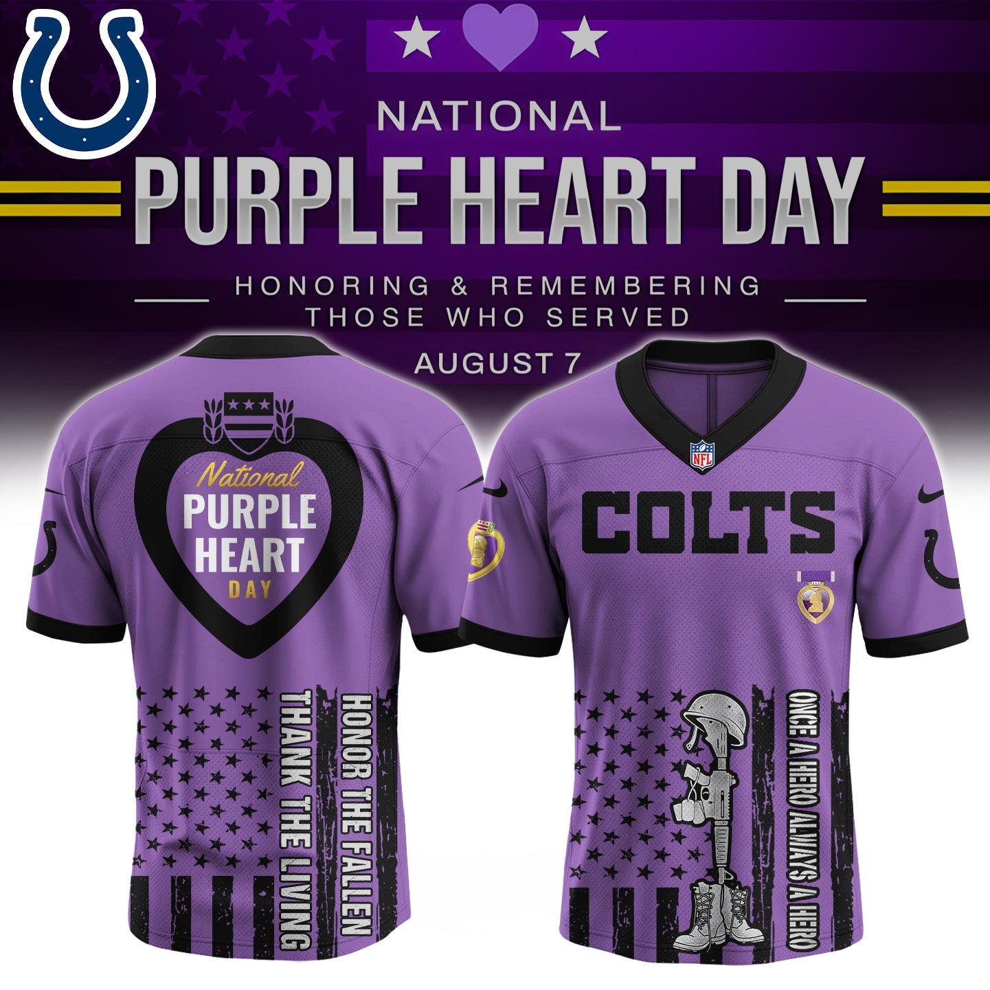 IND x Purple Heart Day Jersey Limited Edition