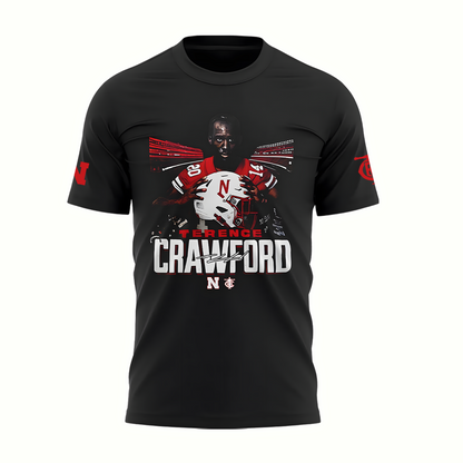 Exclusive Version Nebraska Football x Crawford Tshirt 2025 TShirt