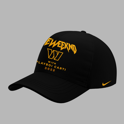 Exclusive Version Washington Commanders x The Weeknd 2025 Black Tshirt
