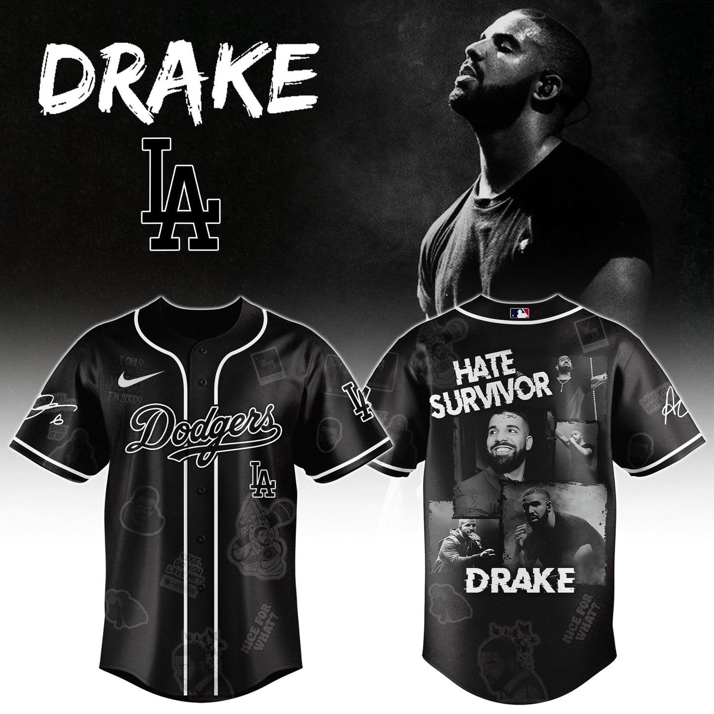 L A Dodgers x Drake Chromakopia The World Tour 2025 Jersey Editions Limited +Selling Out Fast