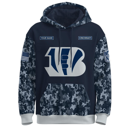 Cincinnati Bengals Navy 250th Birthday Hoodie Limited Edions
