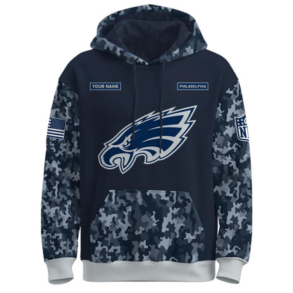 Philadelphia Eagles Navy 250th Birthday Hoodie Limited Edions