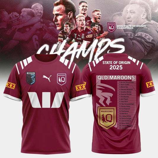 Queensland Maroons Champion 2025 tshirt