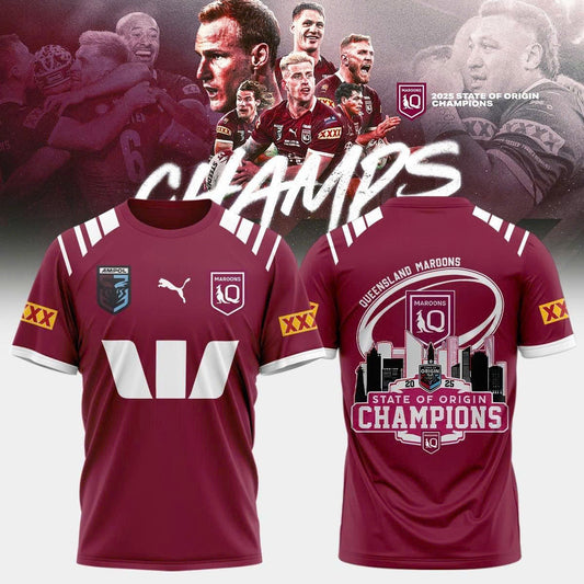 Queensland Maroons Champion 2025 tshirt