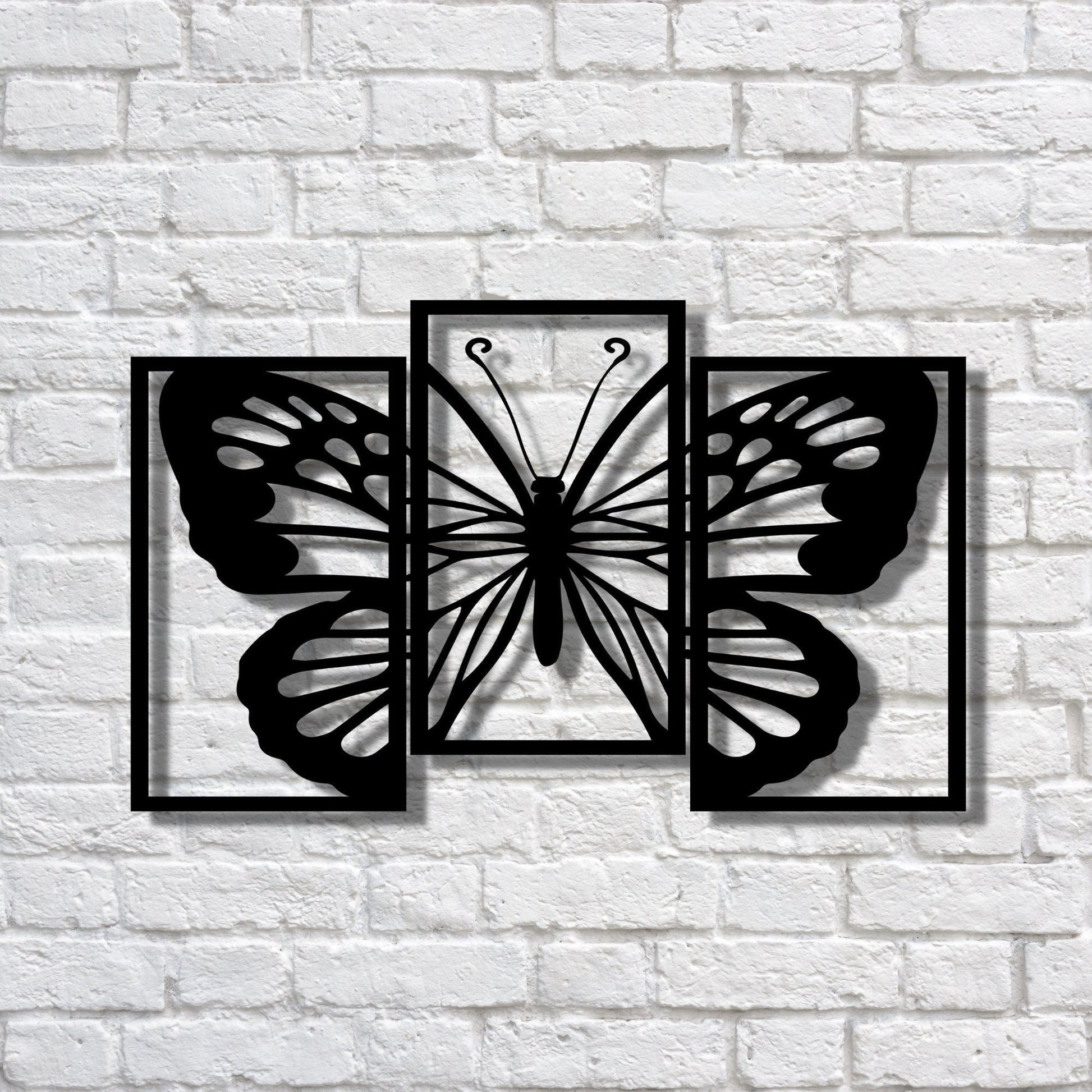 Metal Butterfly 3 Piece Wall Art, Butterfly Home Decor, Metal Butterfly Decor, Housewarming Gift, Wall Hanging Butterfly Sign, Wall Decor