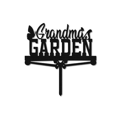 Custom Garden Metal Sign With Stakes,Personalized Garden Metal Art,Garden Sign Name,Garden Decor,Outdoor Decor,Yard Decor