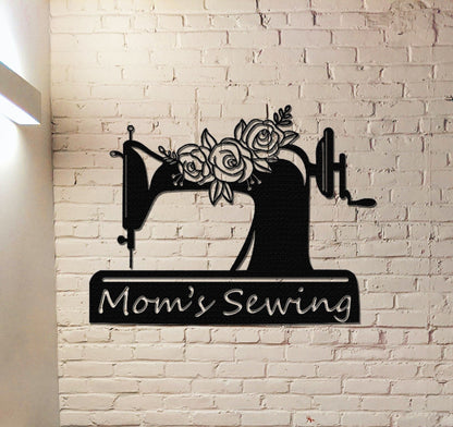 Personalized Quilting Metal Sign, Custom Sewing Sign For Quilting room Decor, gift for grandma, Sewing Machine Sign, Sewing Room Sign