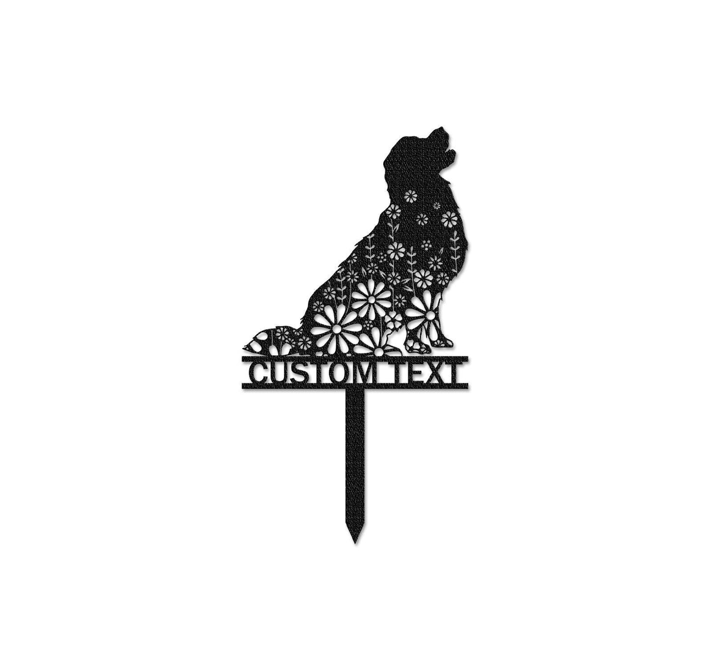 Custom Golden Retriever Memorial Stake Sign, Pet Grave Markers Sign, Metal Sign With Stake, Sympathy Sign