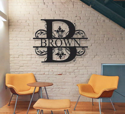 Personalized Last Name Metal Sign with LED Lights, Custom Metal Sign,Monogram Wall Art For House Decor,Family Name Sign,Housewarming Gift