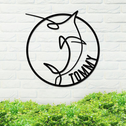 Metal Name Sign, Marlin Metal Sign, Metal Name Sign, Family Name Sign, Metal Family Sign, Metal Gift, Home Decor, Custom Name Sign