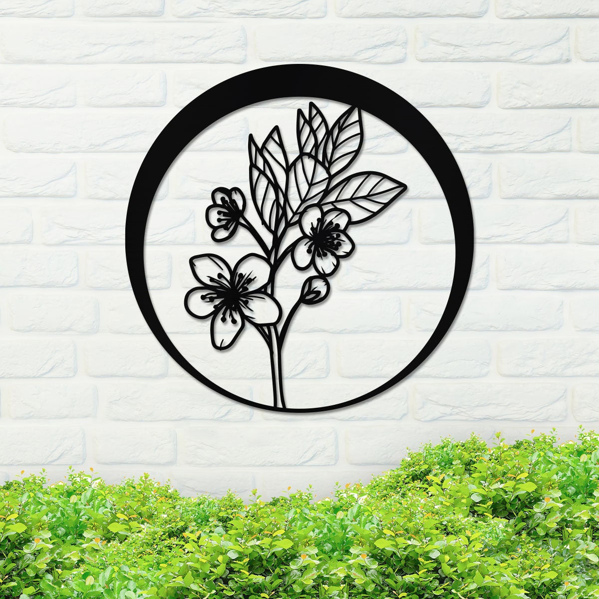 Metal Sign, Flower Metal Sign, Flower Sign, Bedroom Sign, Metal House Sign, Outdoor Sign, Home Decor, Backyard Sign, Housewarming Gift