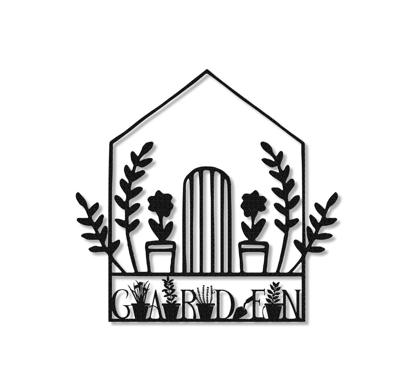 Metal Garden Sign,Garden Wall Art,Yard Decor,Greenhouse Sign,Garden Decor,Outdoor Decor,Garden Wall Hanger,Garden Gate Sign