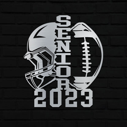 Metal Football Sign, Custom Metal Sign, Metal Name Sign, Football Name Sign, Football Kids Decor, Boy's Room Sign, Man Cave Sign