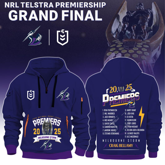 Melbourne Storm – NRL 2025 Champions H115 Hoodie