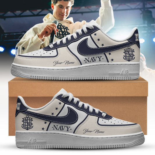 Navy Midshipmen Special Edition 2025 Limited Edition AF1 Sneakers