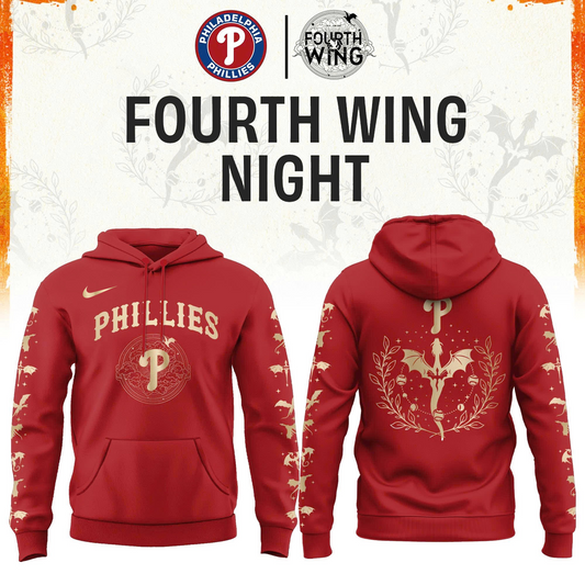 Philadelphia Phillies Fourth Wings Night Limited Edition Hoodie| Cap | Jogger