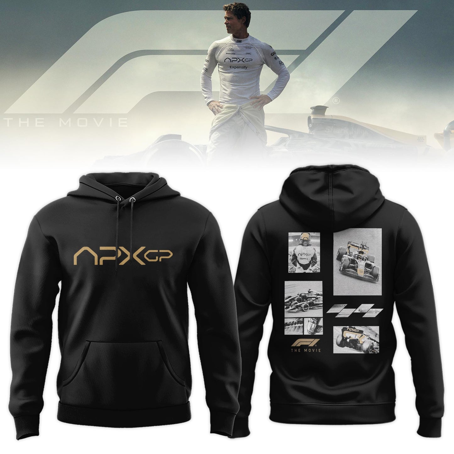 F1 The Movie 2025 APXGP â€œBrad Pittâ€ Hoodie