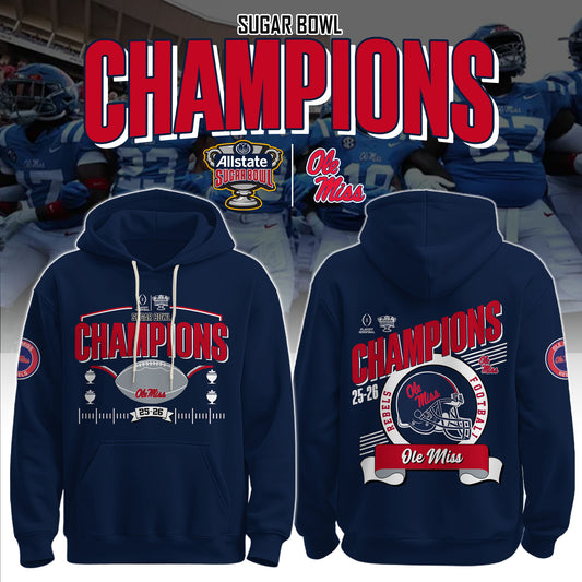 Ole Miss Rebels Special Fiesta Bowl Champions Limited Edition Combo Hoodie