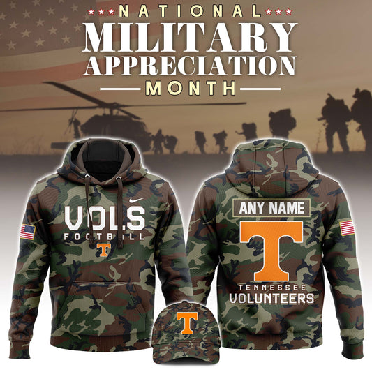 Tennessee Military Appreciation Club Pullover Hoodie Camo