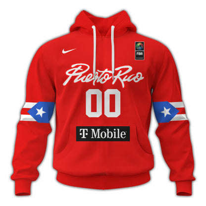 Puerto Rico Men’s National Basketball Team – 2025 FIBA Hoodie Custom