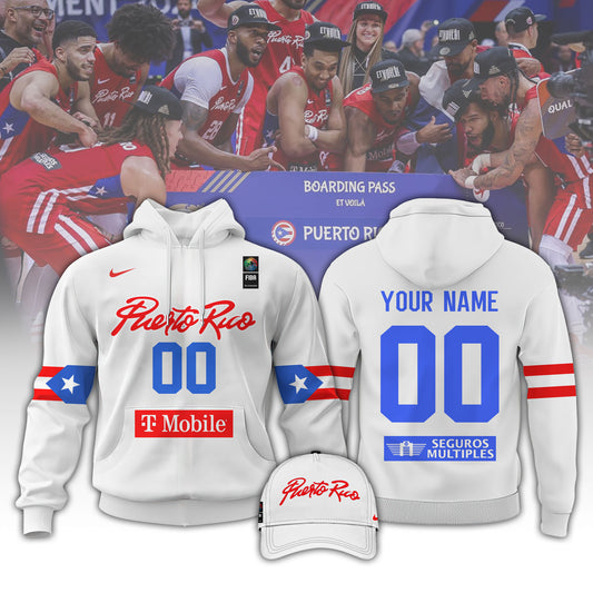 Puerto Rico Men’s National Basketball Team – 2025 FIBA Hoodie Custom