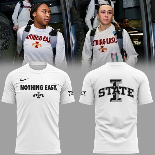 Special New Nothing Easy. Black And White Tshirt