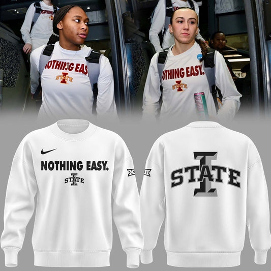 Special New Nothing Easy. Black And White Sweatshirt