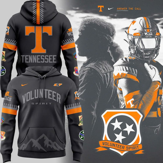 Special 2025 Smoke Grey Volunteer Spirit Tennessee Football Hoodie