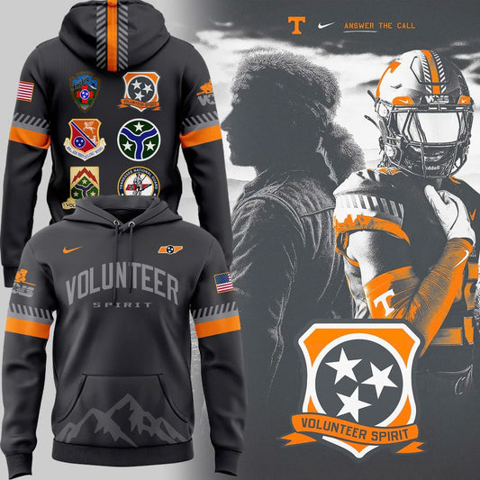 Special 2025 Smoke Grey Volunteer Spirit Tennessee Football Hoodie