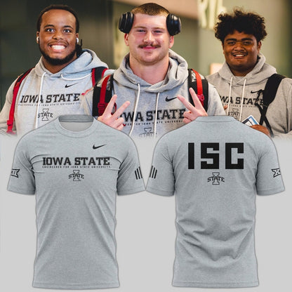 Special New 2025 ISC Logo Tshirt In Grey
