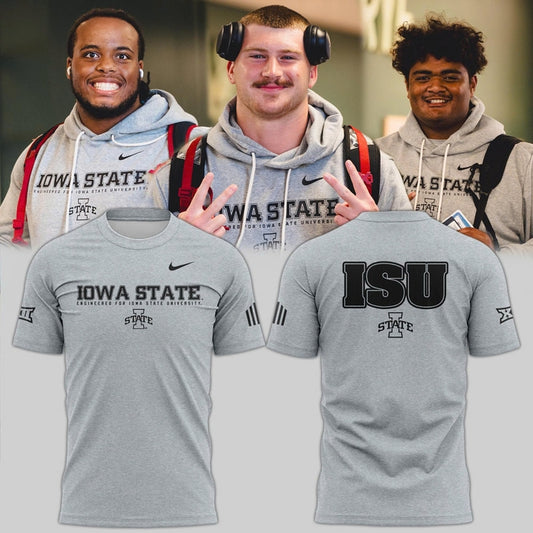 Special New 2025 ISU Logo Tshirt In Grey