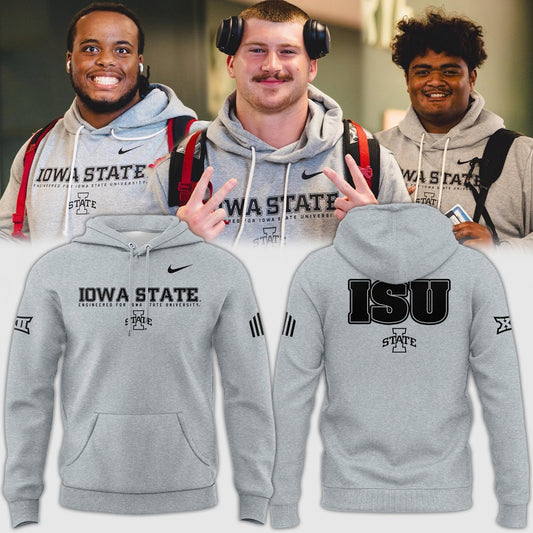 Special New 2025 ISU Logo Hoodie In Grey