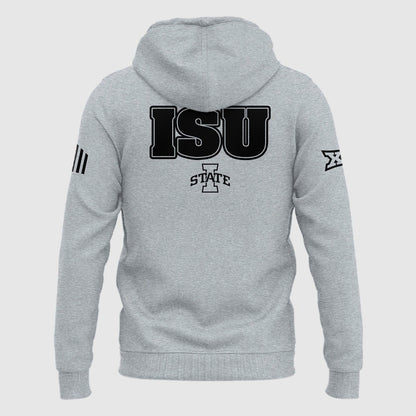 Special New 2025 ISU Logo Hoodie In Grey