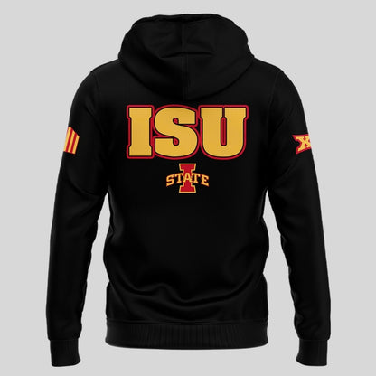 Special New 2025 ISU Logo Hoodie In Black