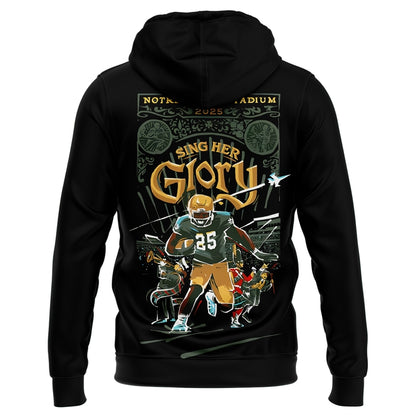 Limited Edition Notre Dame Football “Sing Her Glory” Black Hoodie 2025