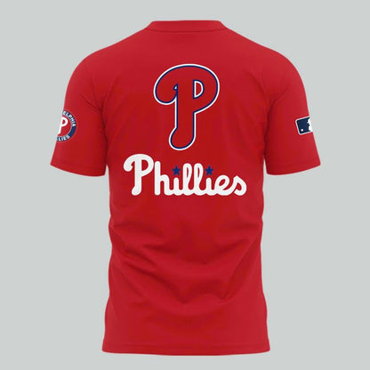 Special New "Built For Fall" 2025 MLB Postseason Uniform Red T-Shirt