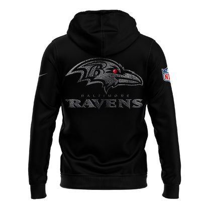 Baltimore Ravens Darkness Falls 2025 Hoodie