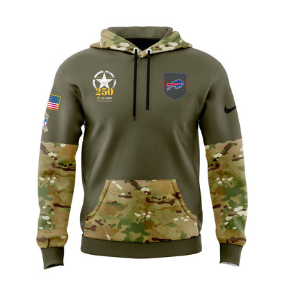Buffalo Bills 2025 Salute to Service Sideline Standard Issue Hoodie
