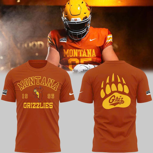 1995 Montana Grizzlies Throwbacks Uniform T-Shirt