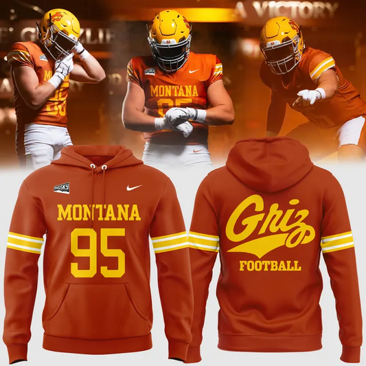 Limited Edition 1995 Montana Grizzlies Throwbacks Uniform Hoodie