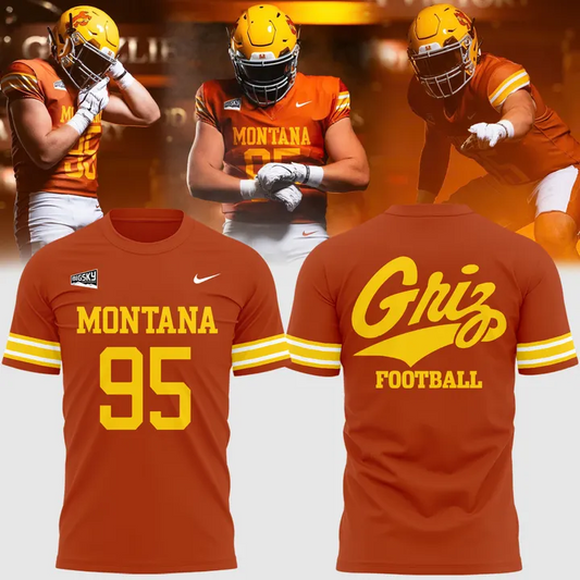1995 Montana Grizzlies Throwbacks Uniform T-Shirt