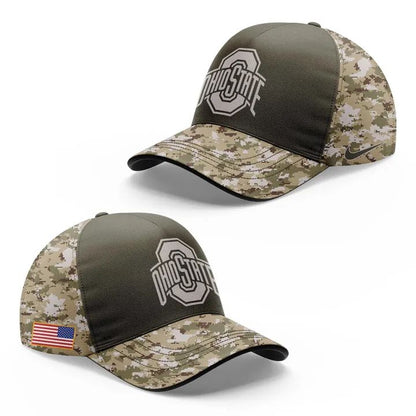 Men's Nike Ohio State Football Olive 2025 Salute To Service Hoodie