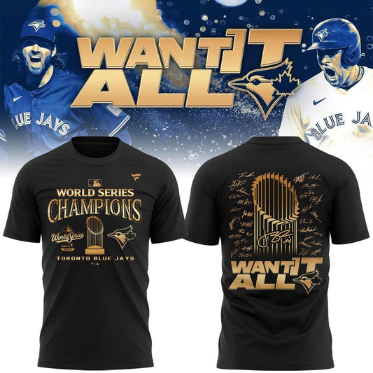 Limited Edition Toronto Blue Jays World Series Champions 2025 Combo T-shirt