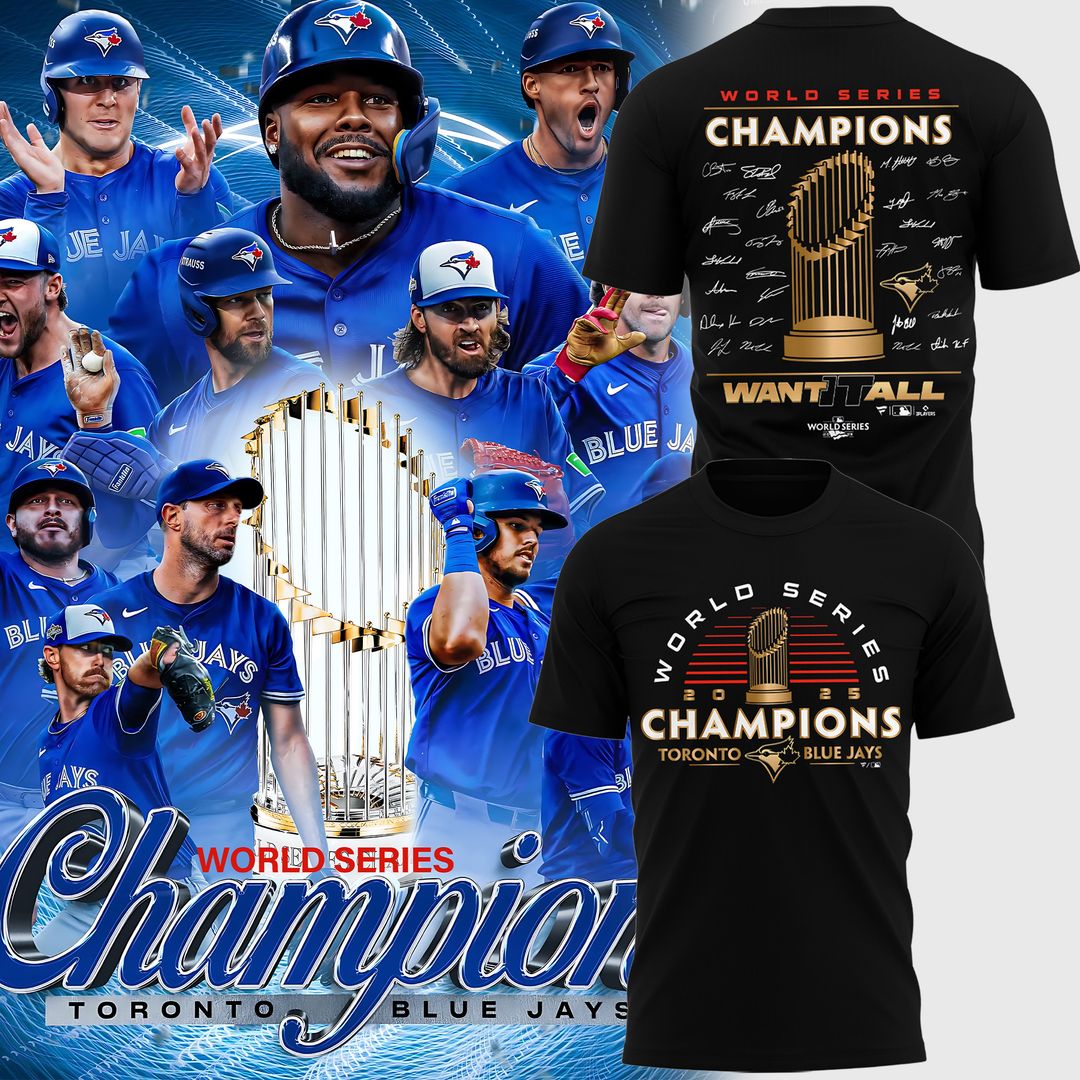 Limited Edition Toronto Blue Jays World Series Champions 2025 Combo T-shirt