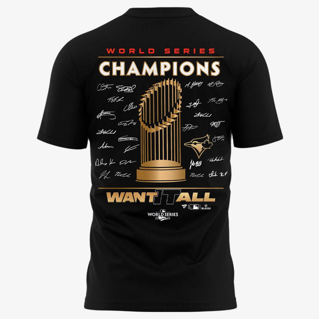 Limited Edition Toronto Blue Jays World Series Champions 2025 Combo T-shirt
