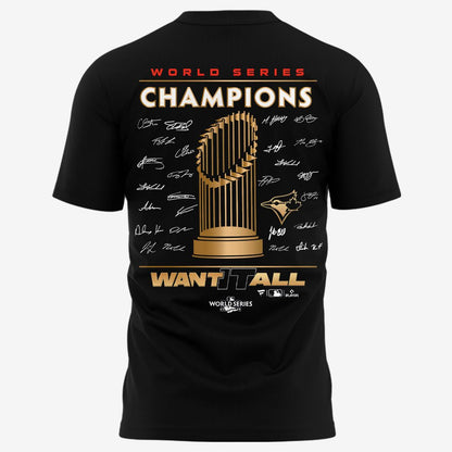 Limited Edition Toronto Blue Jays World Series Champions 2025 Combo T-shirt