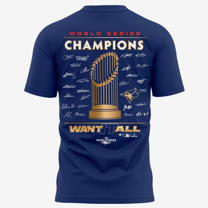 Limited Edition Toronto Blue Jays World Series Champions 2025 Combo T-shirt